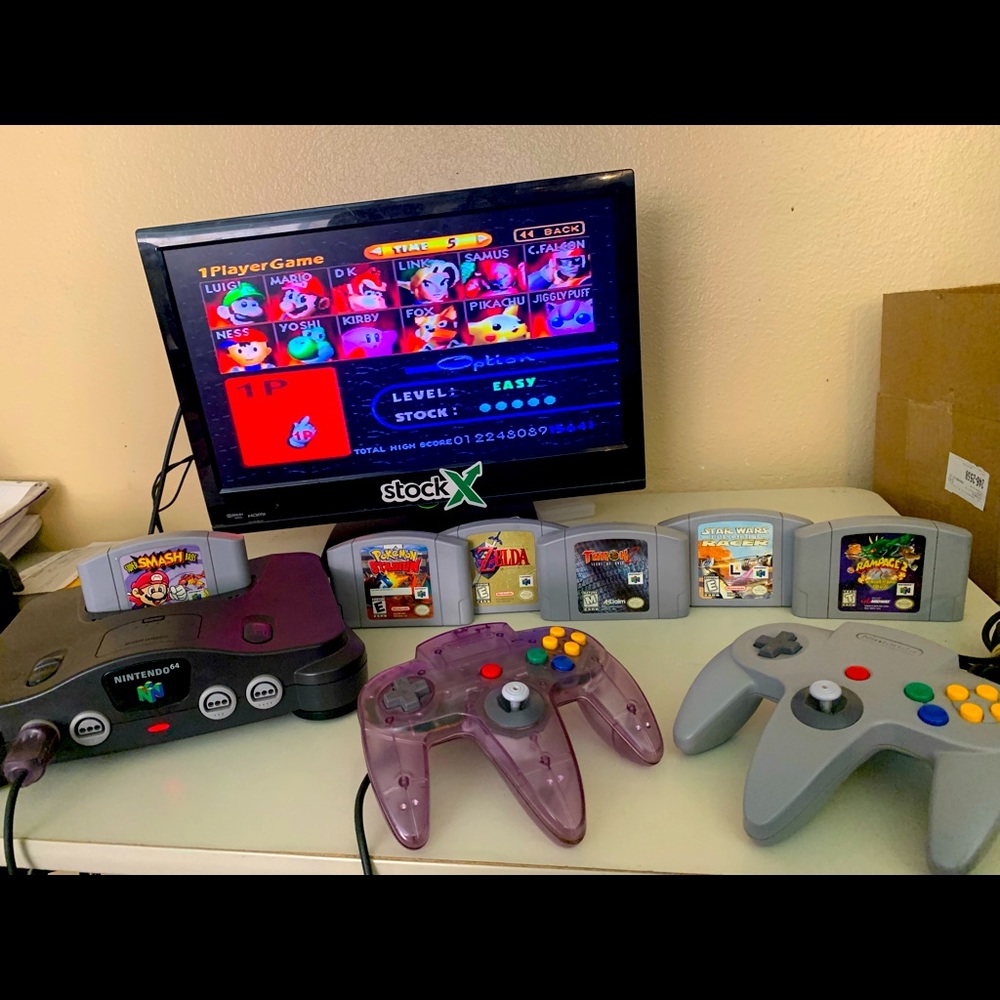 Nintendo n64 system and games